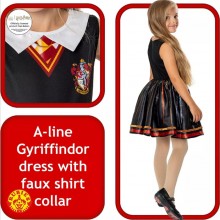 Costume Hermione carnevale Mago maga vestito scuola magia Harry potter Rubie's