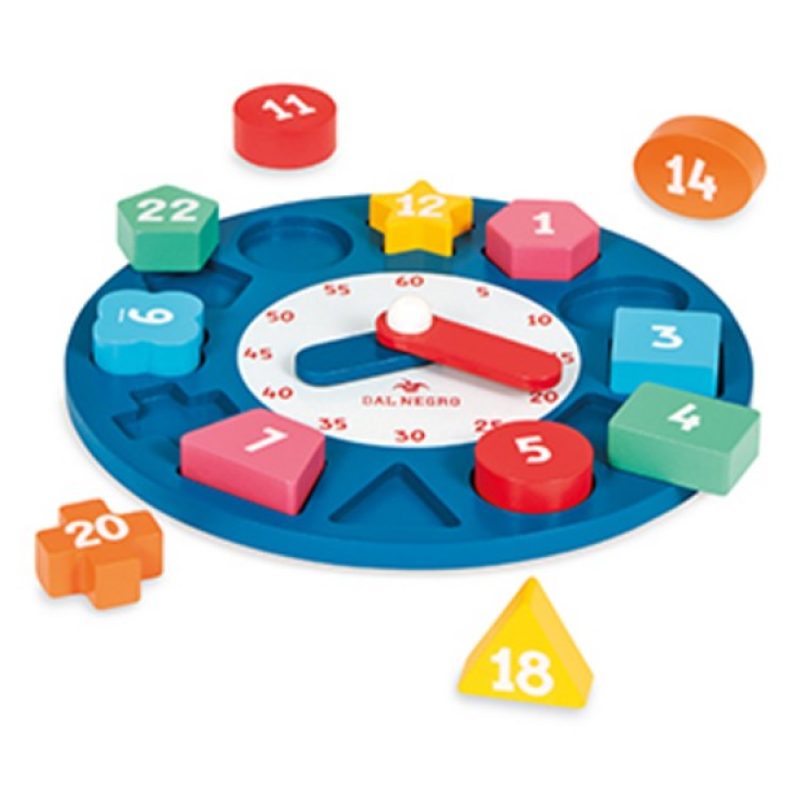 Dal Negro Orologio Puzzle Incastra Forme Giocattolo Prima Infanzia ...