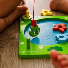 Giochi Montessori Bambini 3+ Anni , Gioco Magnetici Di Pesca in Legno bambini