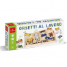 Dal Negro Gioco In Legno Orsetti a lavoro da vestire mestieri puzzl...
