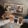 Dal Negro Gioco In Legno Orsetti a lavoro da vestire mestieri puzzl...