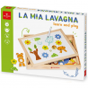 Dal Negro Lavagna Gioco In Legno 2in1 gessi Magnetica Bambini Educa...