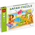 Puzzle a incastro in legno animali safari Bambini giocattolo gioco Educativo 3+