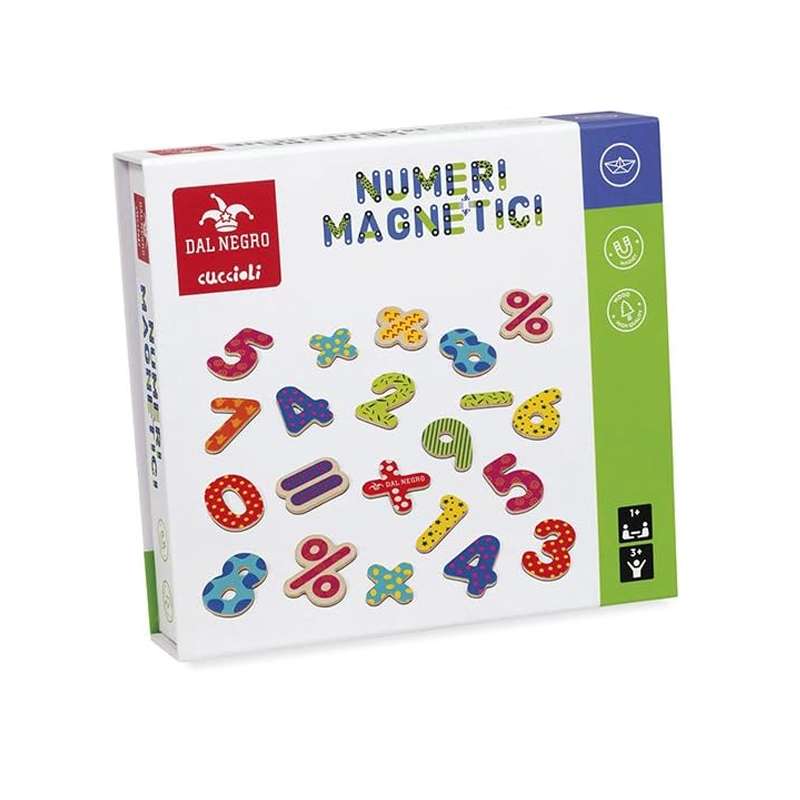 Dal Negro Gioco Numeri in legno magnetici Bambini giocattolo educat...