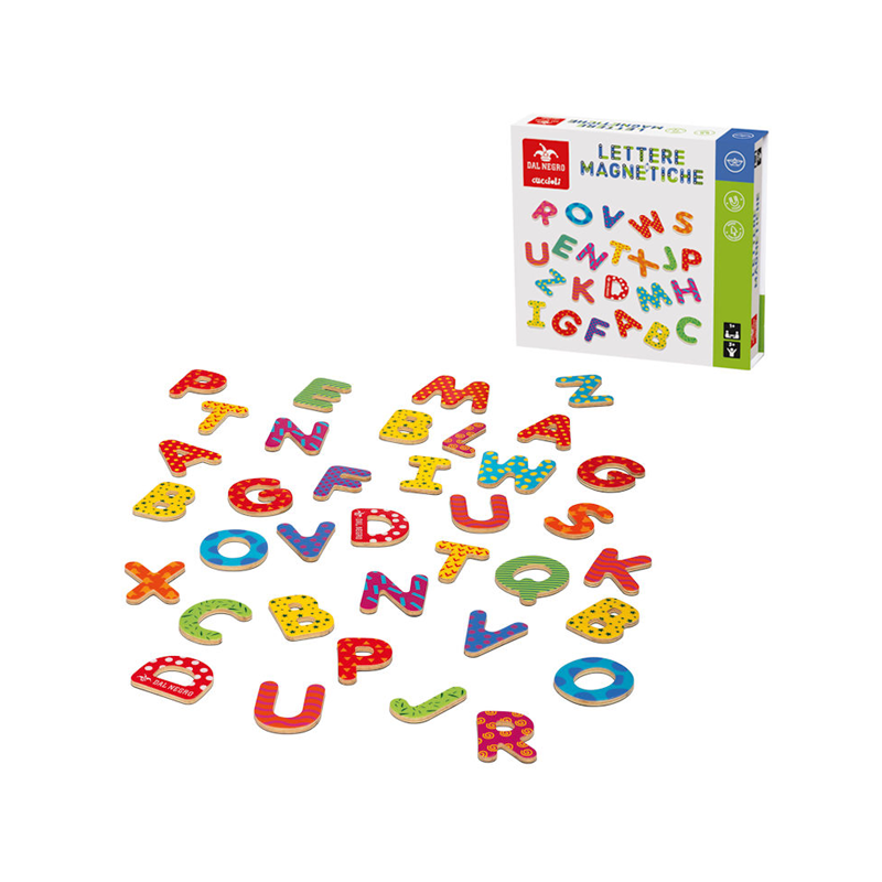 Gioco Lettere magnetiche in legno alfabeto Bambini giocattolo educativo 3+