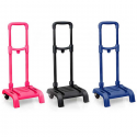 Carrello trolley porta zaino cartella a 2 ruote per scuola bambini Portapacchi