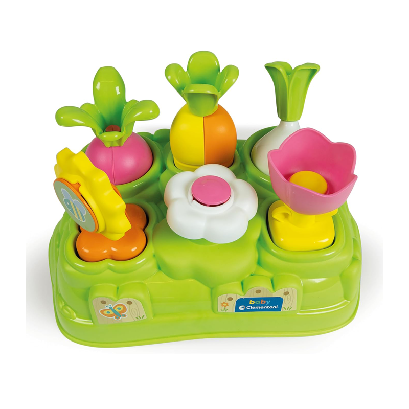 Clementoni Baby Garden Gioco per Bambini, Banchetto in Plastica Con...