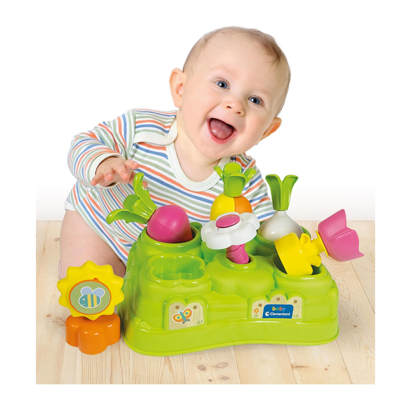 Clementoni Baby Garden Gioco per Bambini, Banchetto in Plastica Con...