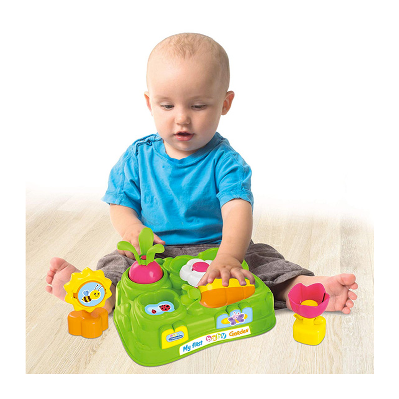 Clementoni Baby Garden Gioco per Bambini, Banchetto in Plastica Con...