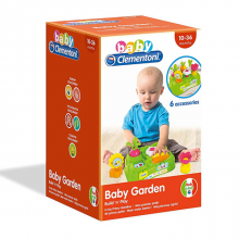 Baby Garden Gioco per Bambini, Banchetto in Plastica Con 6 Elementi Clementoni