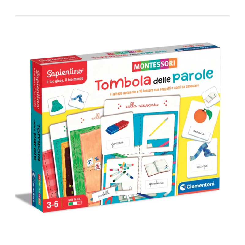 Clementoni Sapientino Tombola delle parole gioco educativo imparare bambini 3-6