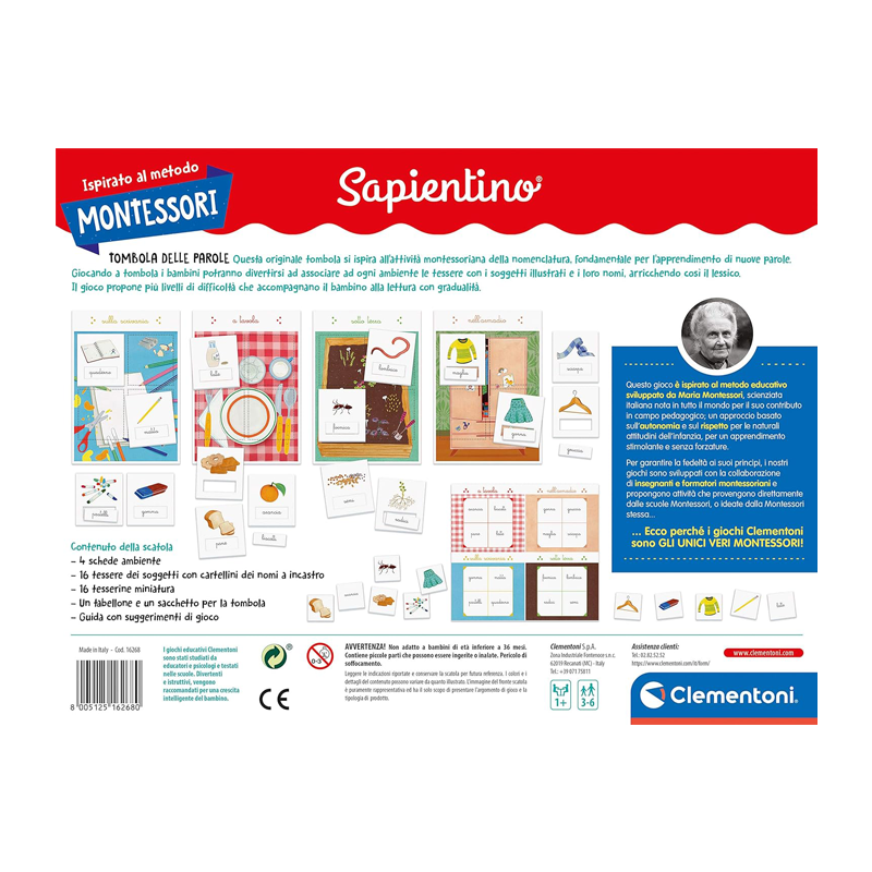 Clementoni Clementoni Sapientino Tombola delle parole gioco educati...