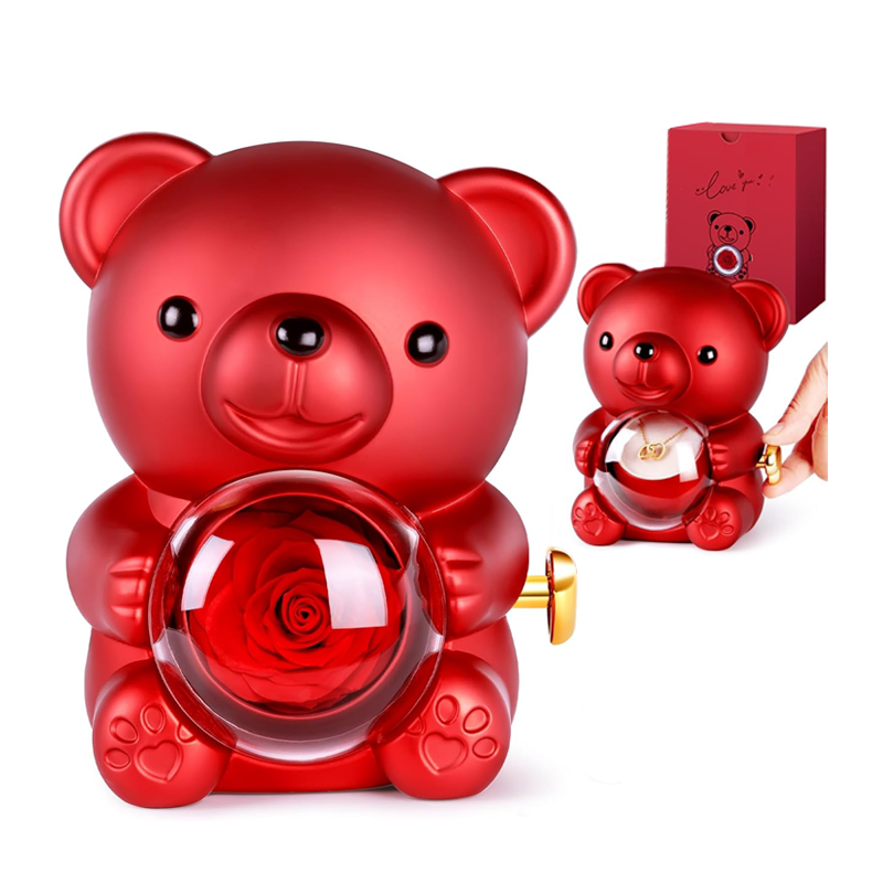 Orsetto Orso Orsacchiotto San Valentino idee regalo per Lei rosa SENZA collana