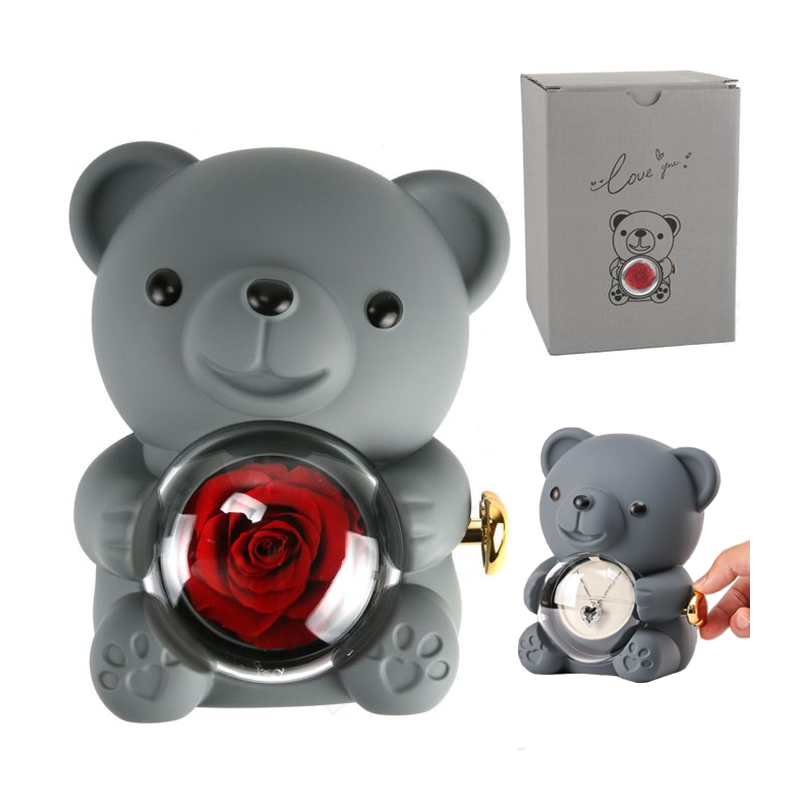 Orsetto Orso Orsacchiotto San Valentino idee regalo per Lei rosa SENZA collana