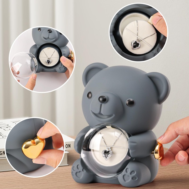 Orsetto Orso Orsacchiotto San Valentino idee regalo per Lei rosa SE...