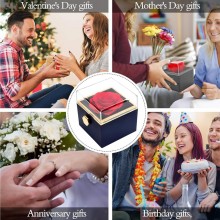 Rosa Rossa Eterna Stabilizzata cofanetto, Idea Regalo Donna, Mamma SENZA collana