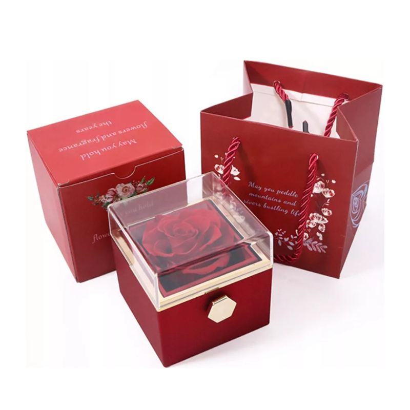 Rosa Rossa Eterna Stabilizzata cofanetto, Idea Regalo Donna, Mamma ...