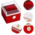 Rosa Rossa Eterna Stabilizzata cofanetto, Idea Regalo Donna, Mamma SENZA collana