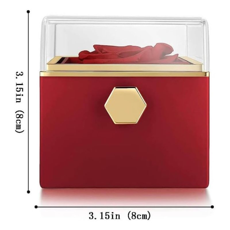 Rosa Rossa Eterna Stabilizzata cofanetto, Idea Regalo Donna, Mamma ...