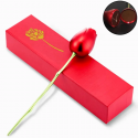 Contenitore per anello a forma di Rosa Rossa finta scatola per regalo Rose box