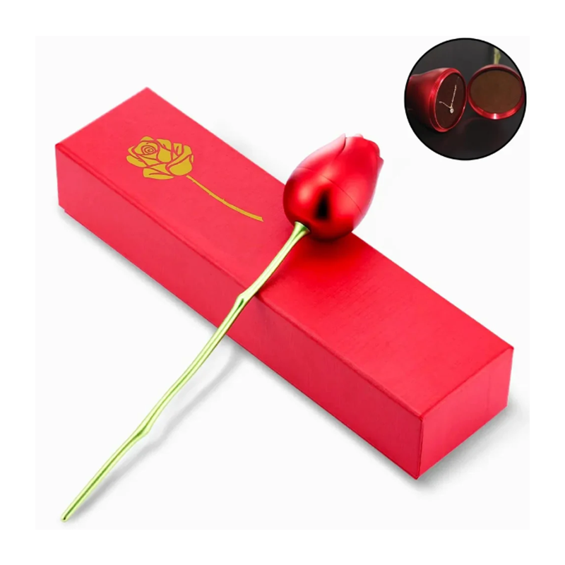 Contenitore per anello a forma di Rosa Rossa finta scatola per regalo Rose box