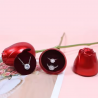 Hongu Contenitore per anello a forma di Rosa Rossa finta scatola pe...