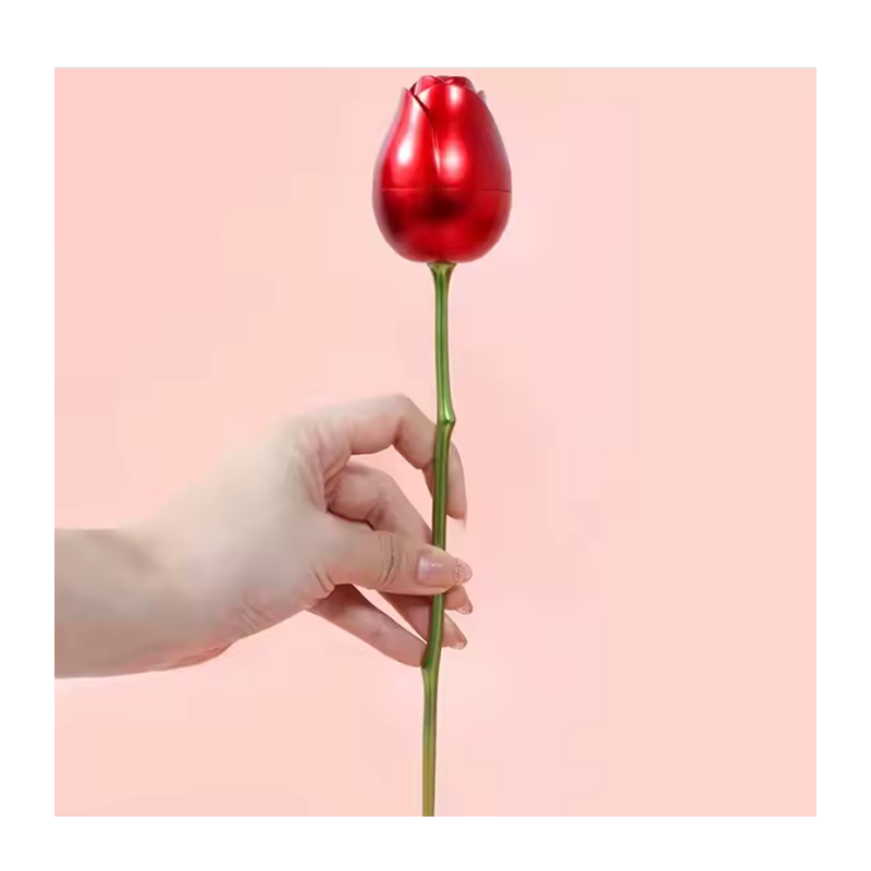 Hongu Contenitore per anello a forma di Rosa Rossa finta scatola pe...