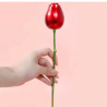 Hongu Contenitore per anello a forma di Rosa Rossa finta scatola pe...