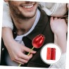 Hongu Contenitore per anello a forma di Rosa Rossa finta scatola pe...