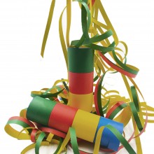 100 Confezioni di stelle filanti  in carta colorata 40 rotolini festa Carnevale