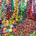 100 Confezioni di stelle filanti  in carta colorata 40 rotolini festa Carnevale