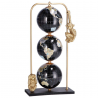 Star Mappamondo da tavolo base metallo 3 sfere arredo stile vintage...