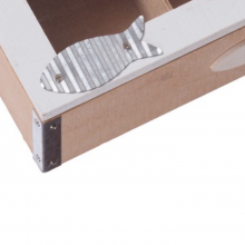 Scatola porta bustine the infusi in legno tema marino cofanetto 30x12,5x12 cm