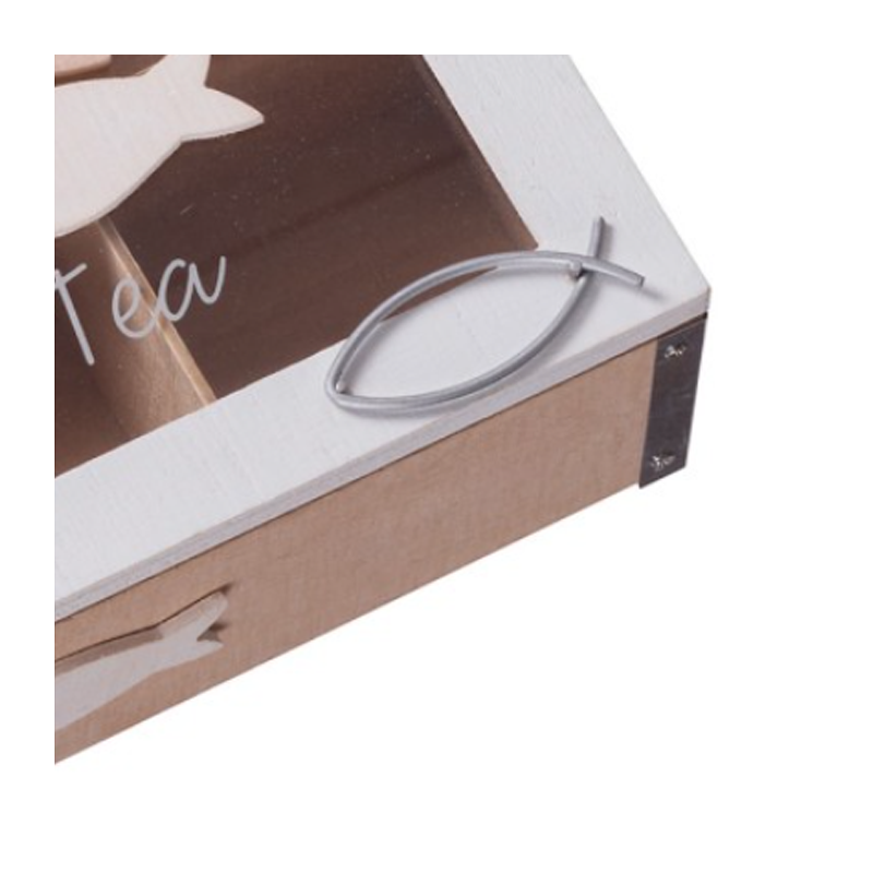 AD Trend Scatola porta bustine the infusi in legno tema marino cofa...