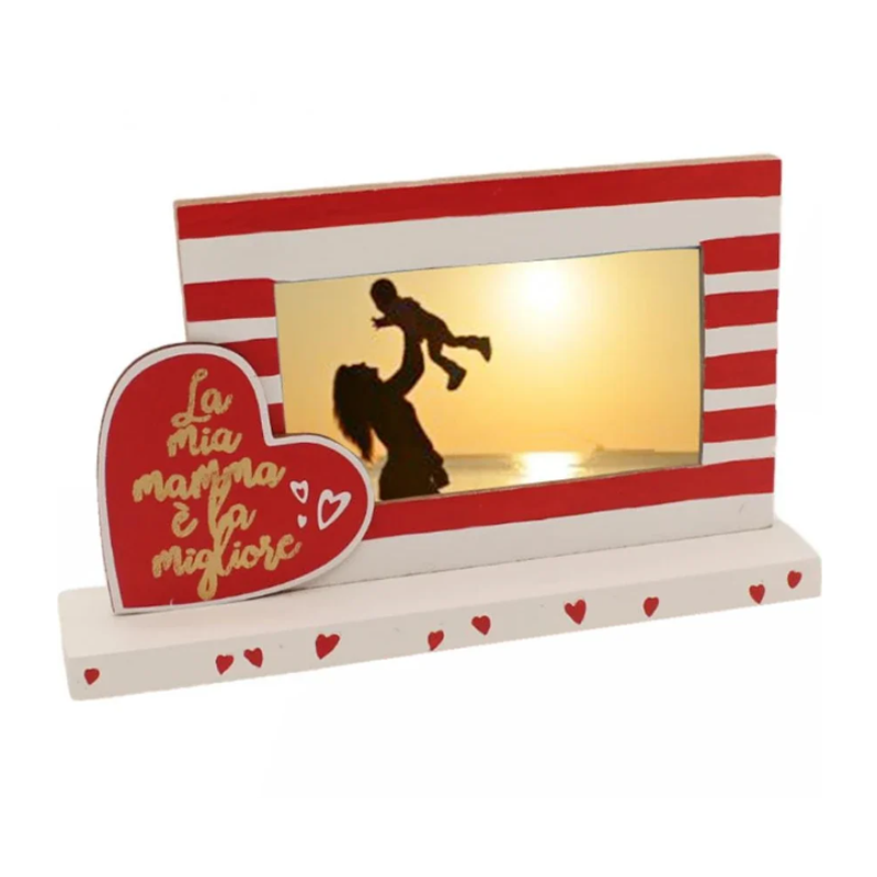 Cornice per foto da tavolo per la festa della mamma portafoto in legno regalo