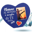 Cornice per foto da tavolo per la festa del papà portafoto in legno idea regalo