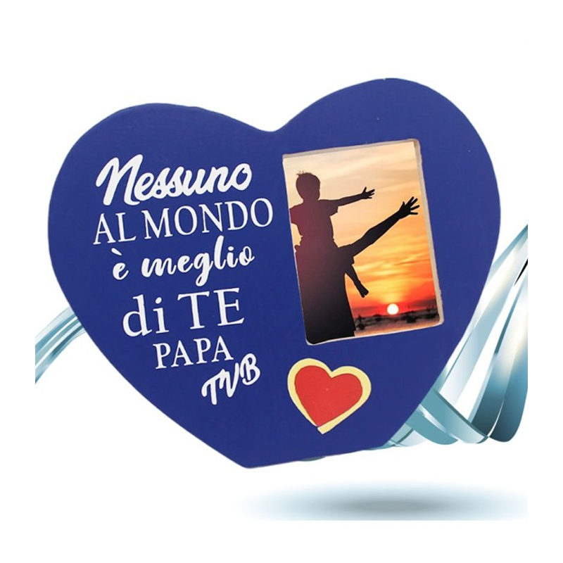 Cornice per foto da tavolo per la festa del papà portafoto in legno idea regalo