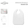 WeHome 12 Bavaglini bavaglie bavaglioni con velcro adulto in polies...