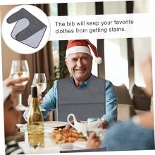 12 Bavaglini bavaglie bavaglioni con lacci adulto in poliestere unisex 60x40 cm