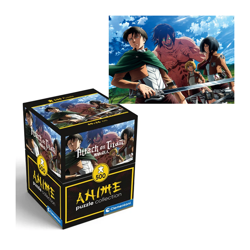 Puzzle Clementoni Attack on Titan 500pz adulti anime 49x36cm Attacco dei giganti