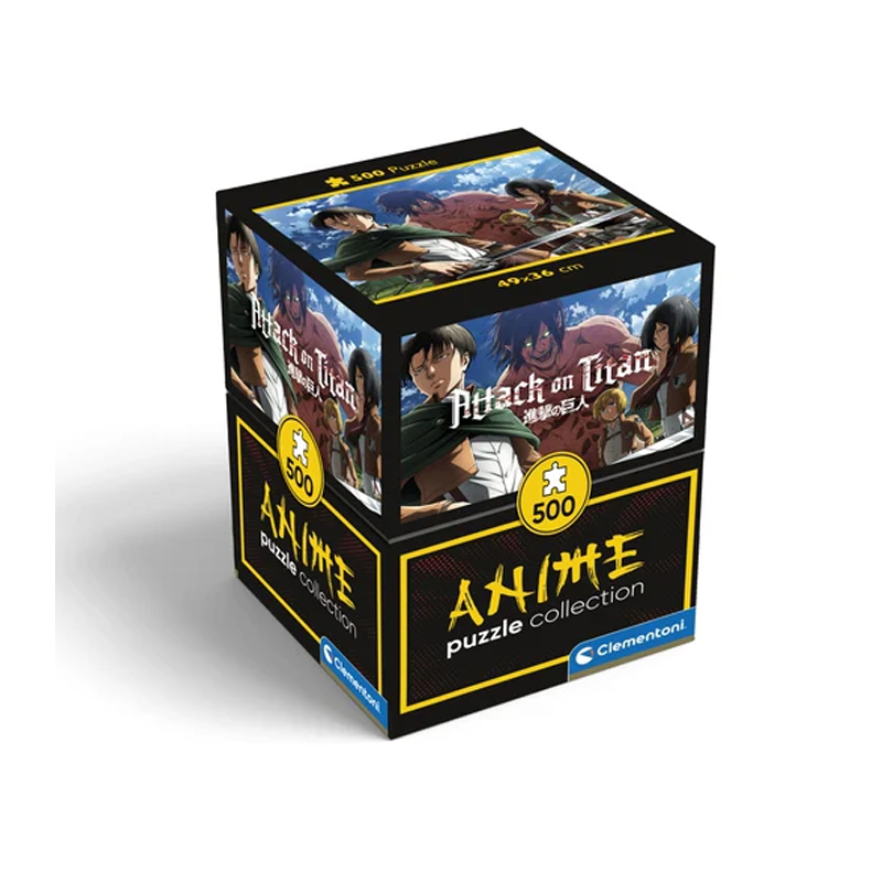 Clementoni Puzzle Clementoni Attack on Titan 500pz adulti anime 49x...