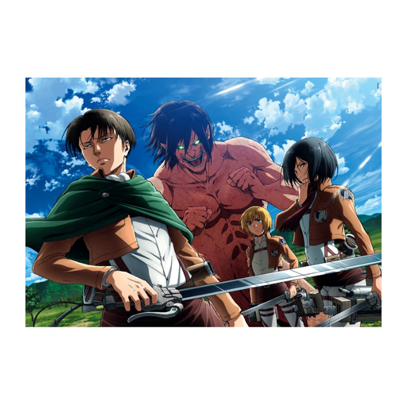 Clementoni Puzzle Clementoni Attack on Titan 500pz adulti anime 49x...