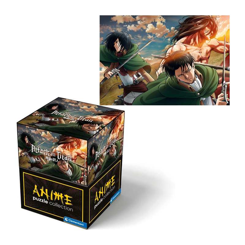 Puzzle Clementoni Attack on Titan 500pz adulti anime 49x36cm Attacco dei giganti