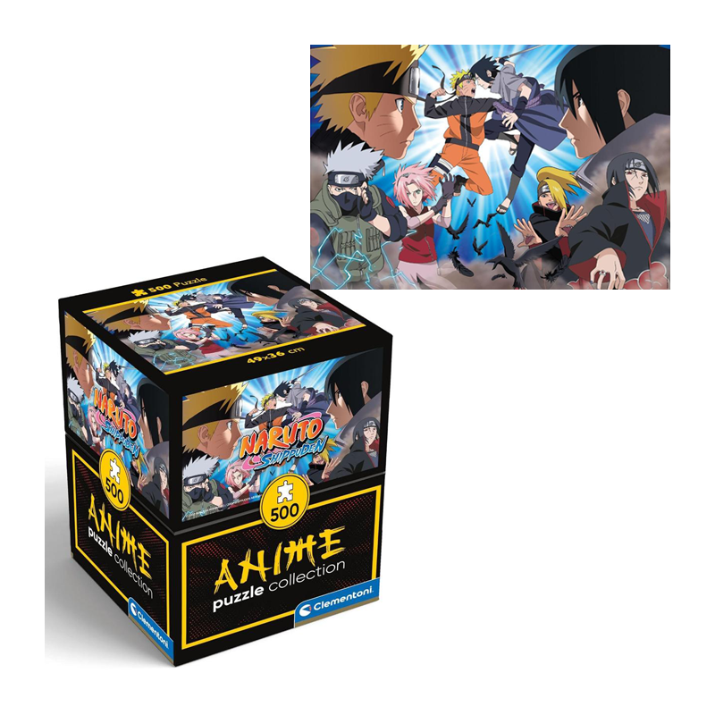 Puzzle Clementoni Naruto Shippuden Sasuke 500pz adulti anime 49x36cm