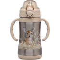 Borraccia in acciaio inox 280ml con Cannuccia Bambini thermos termica 6m+