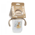 Tazza con cannuccia in silicone 300ml per Bambini con manici  6m+ Kiokids