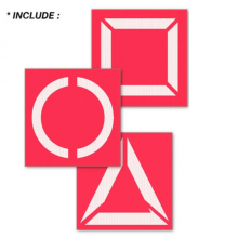 Costume di carnevale Squid Game guardia Halloween da uomo Adulto S/M/L