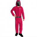 Costume di carnevale Squid Game guardia Halloween da uomo Adulto S/M/L