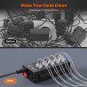 Hongu Stazione di Ricarica USB Multipla 20 Porte Caricabatterie vel...