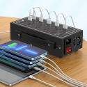 Stazione di Ricarica USB Multipla 20 Porte Caricabatterie veloce Multiporta 100W